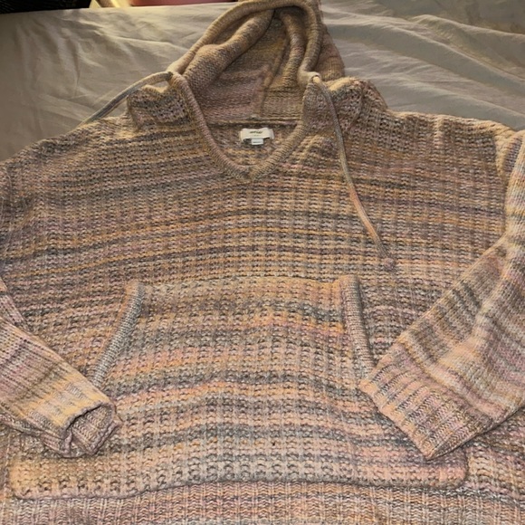 Aerie Wool blended colorful knit hoodie - Picture 2 of 3